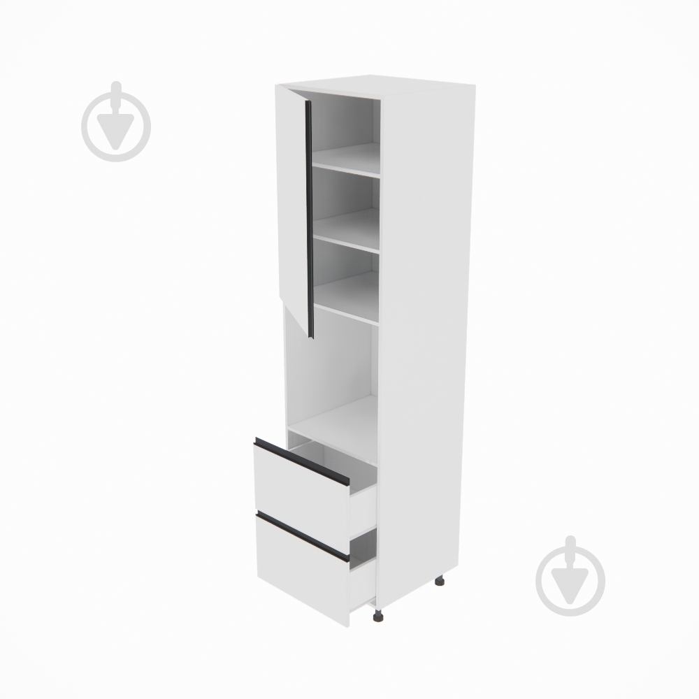 Пенал Софи (П 60 ДШ (920)) белый/белый Світ Меблів - фото 2