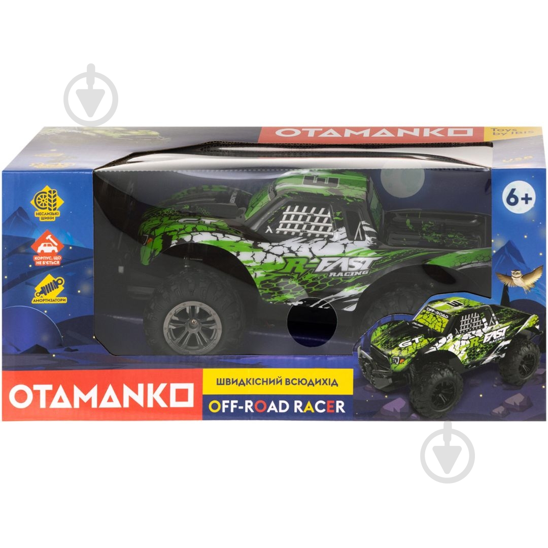 Автомобіль на радіокеруванні OTAMANKO Швидкісний всюдихід OFF-ROAD RACER зелений 1:18 532.02.55 - фото 8 Автомобіль на радіокеруванні OTAMANKO Швидкісний всюдихід OFF-ROAD RACER зелений 1:18 532.02.55 - фото 8