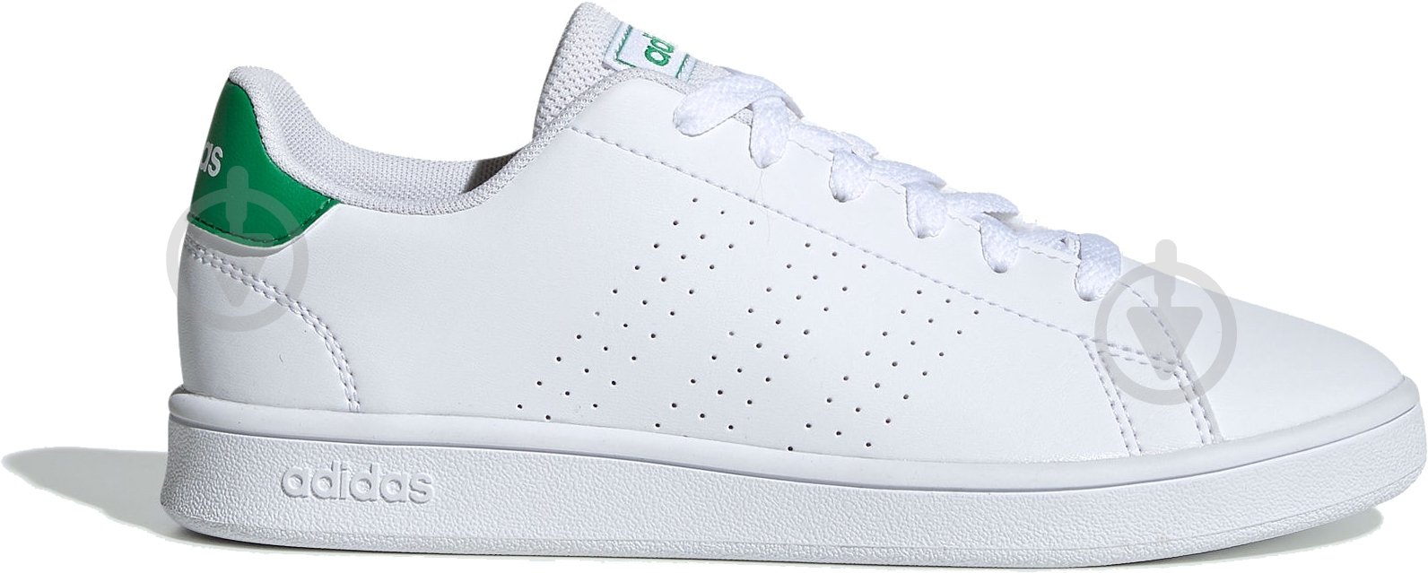 Кроссовки детские демисезонные Adidas ADVANTAGE K EF0213 р.39 1/3 белые - фото 1