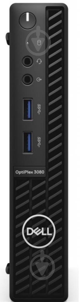 Неттоп Dell OptiPlex 3080 MFF (N020O3080MFF_UBU) black - фото 1