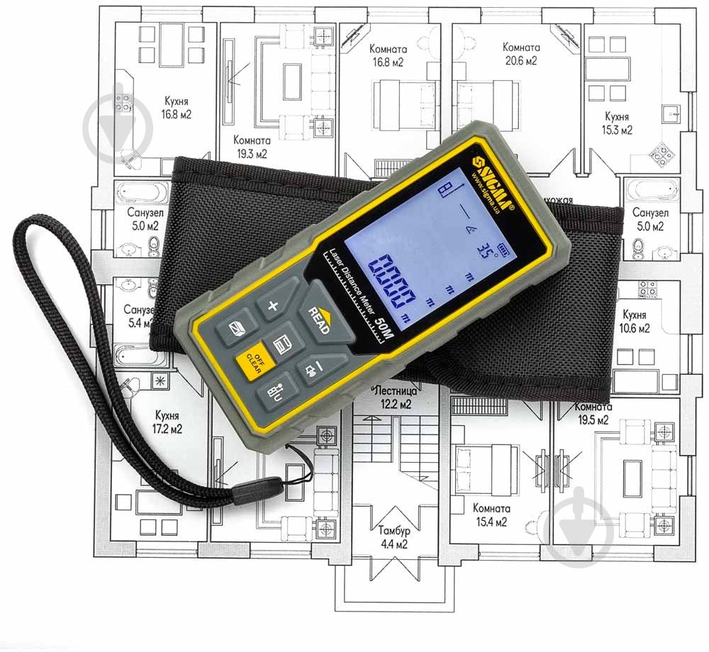 Дальномер лазерный Sigma 50 м 3727411 - фото 10