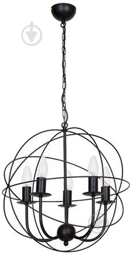 Люстра подвесная Luminex Globe 5xE14 черный 5135 - фото 1 Люстра подвесная Luminex Globe 5xE14 черный 5135 - фото 1