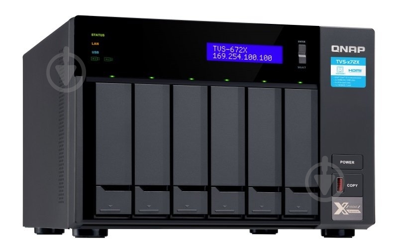 Сетевое хранилище QNAP TVS-672X-I3-8G - фото 2