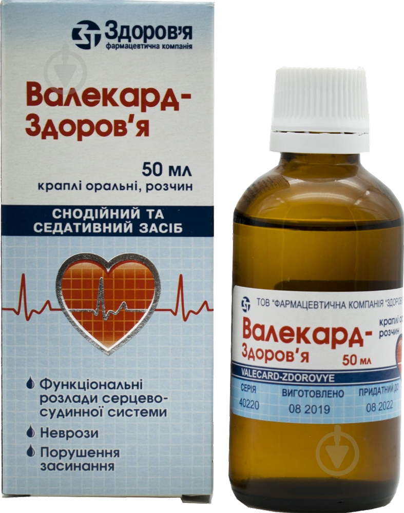 Валекард-Здоровье по 50 мл во флаконе с пробкой-капельницей капли - фото 1