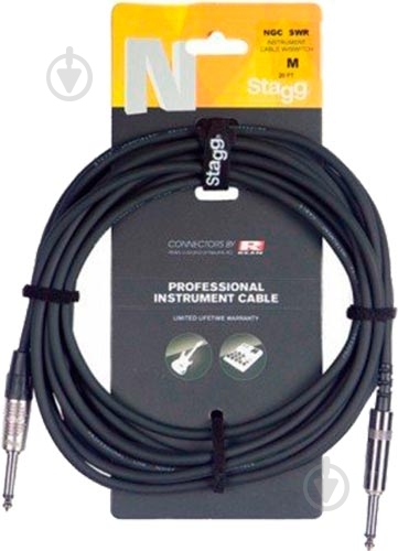 Кабель гитарный STAGG NGC6SWR - фото 1 Кабель гитарный STAGG NGC6SWR - фото 1