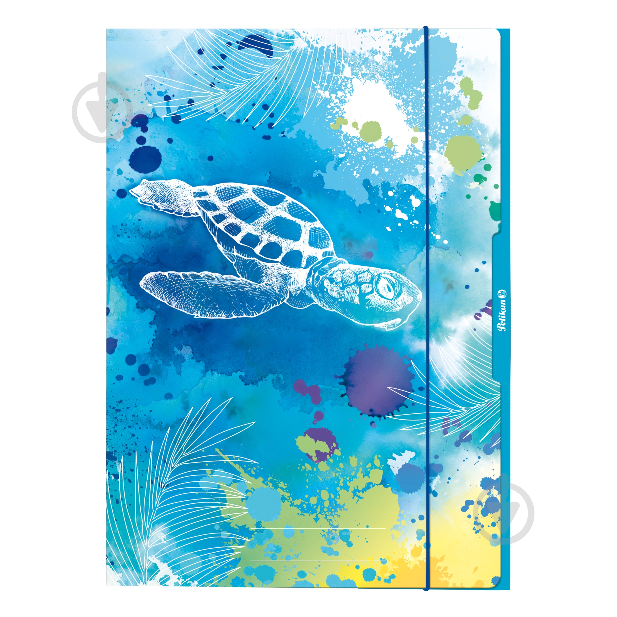 Папка на резинке картонная А3 Turtle Pelikan 277044 - фото 1 Папка на резинке картонная А3 Turtle Pelikan 277044 - фото 1