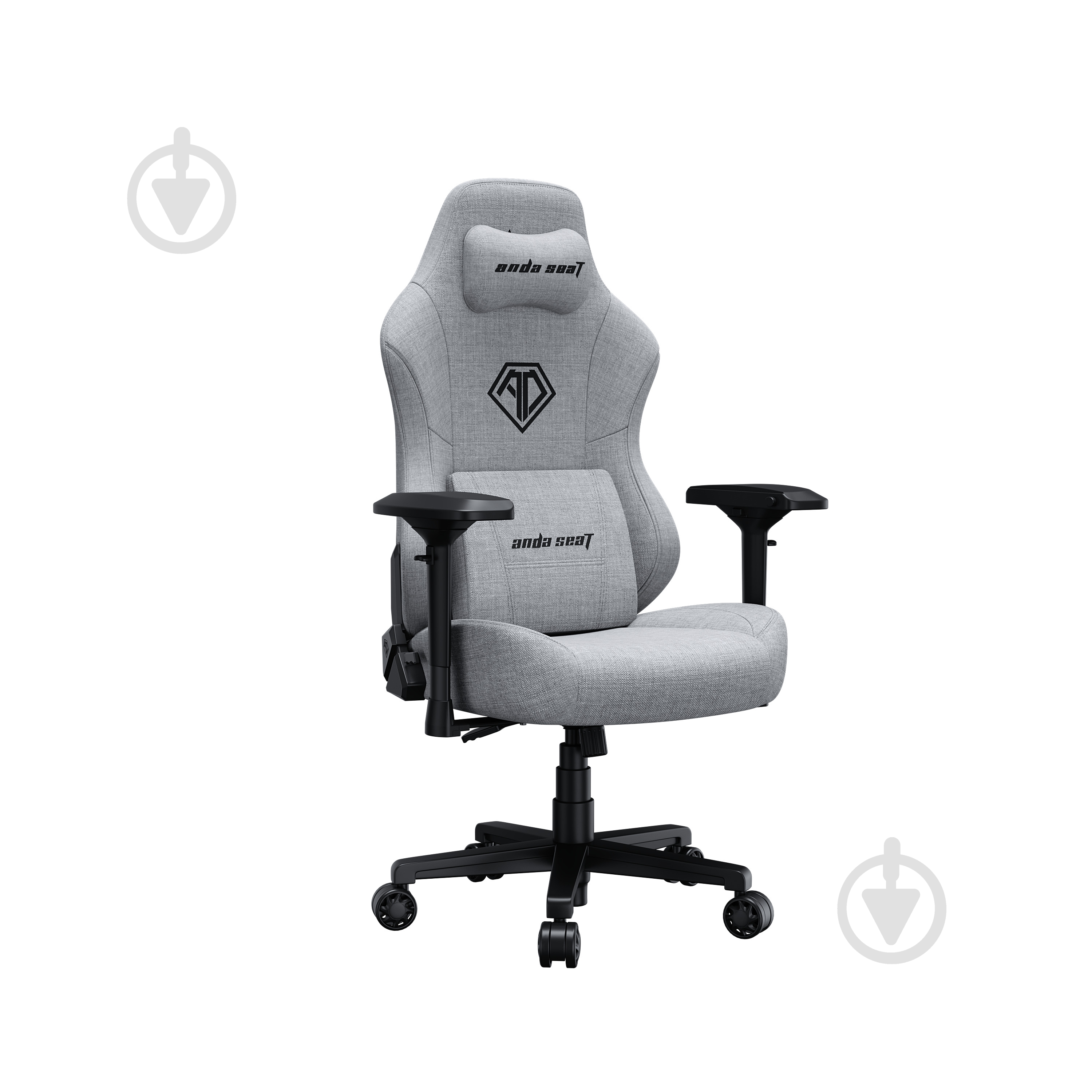 Крісло ігрове Anda Seat Phantom 3 Pro Size L Grey Fabric сірий - фото 4