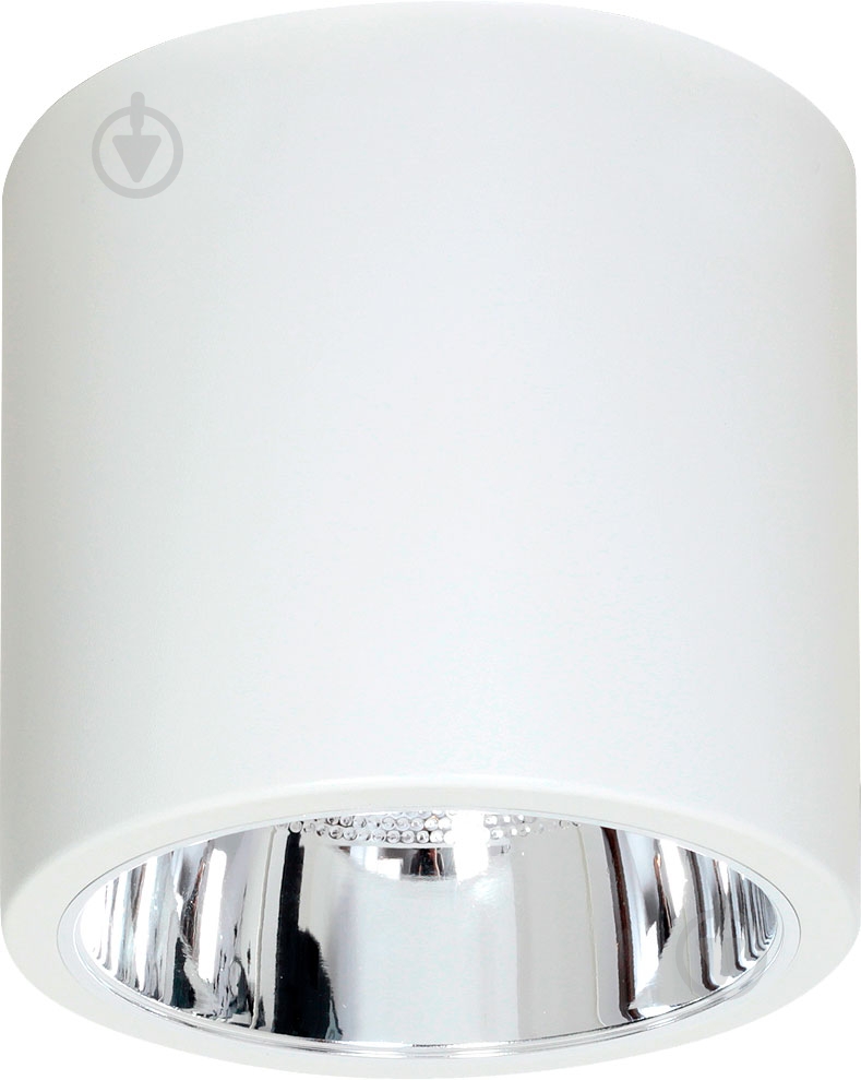 Светильник точечный Luminex Downlight round 60 Вт E27 белый 7242 - фото 1