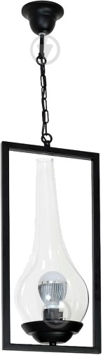 Подвес LUMINEX Frame 1x60 Вт E27 черный 7579 - фото 1