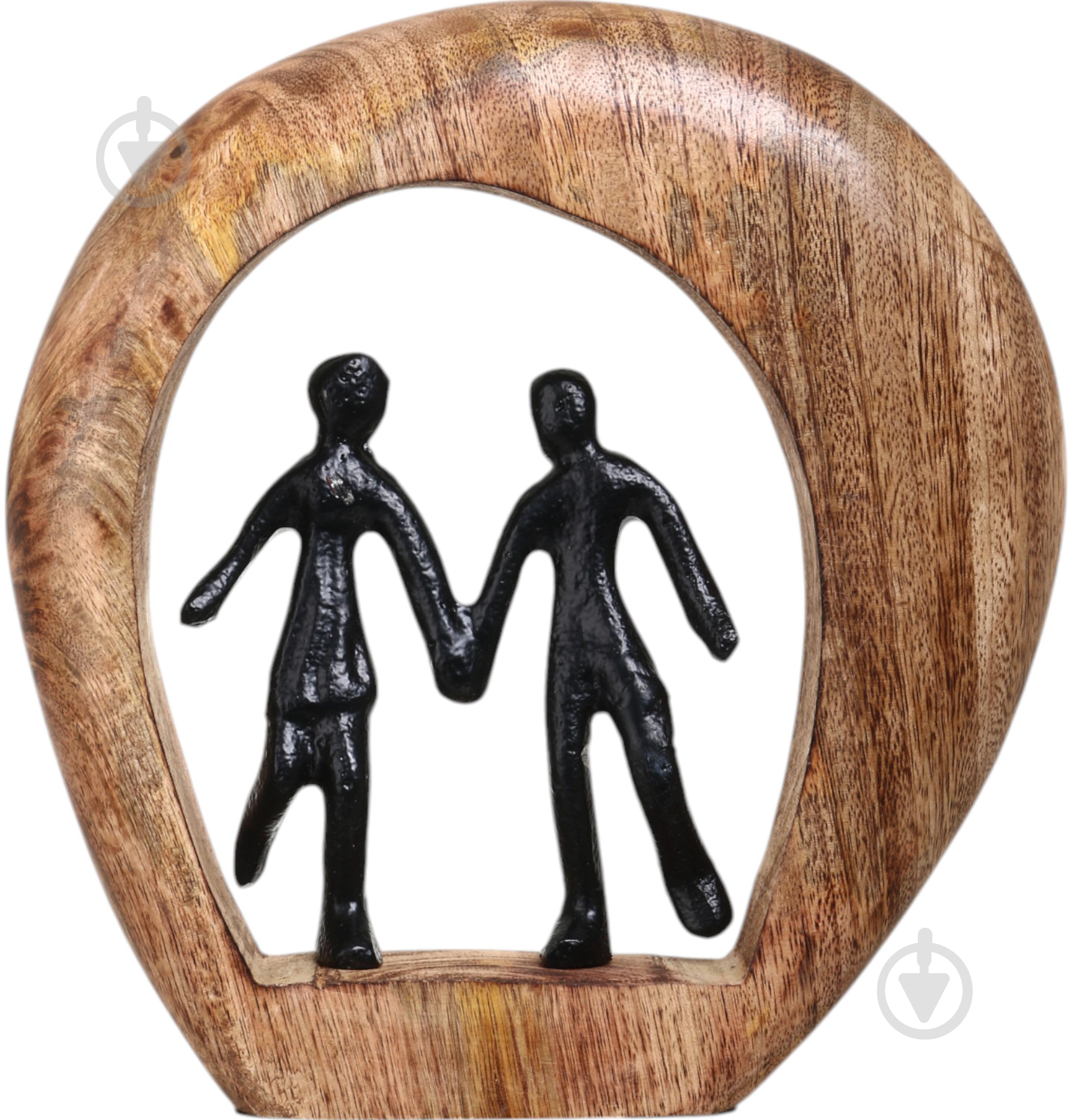 Статуетка Inari Couple 20х19х3,5 см срібний - фото 1 Статуетка Inari Couple 20х19х3,5 см срібний - фото 1