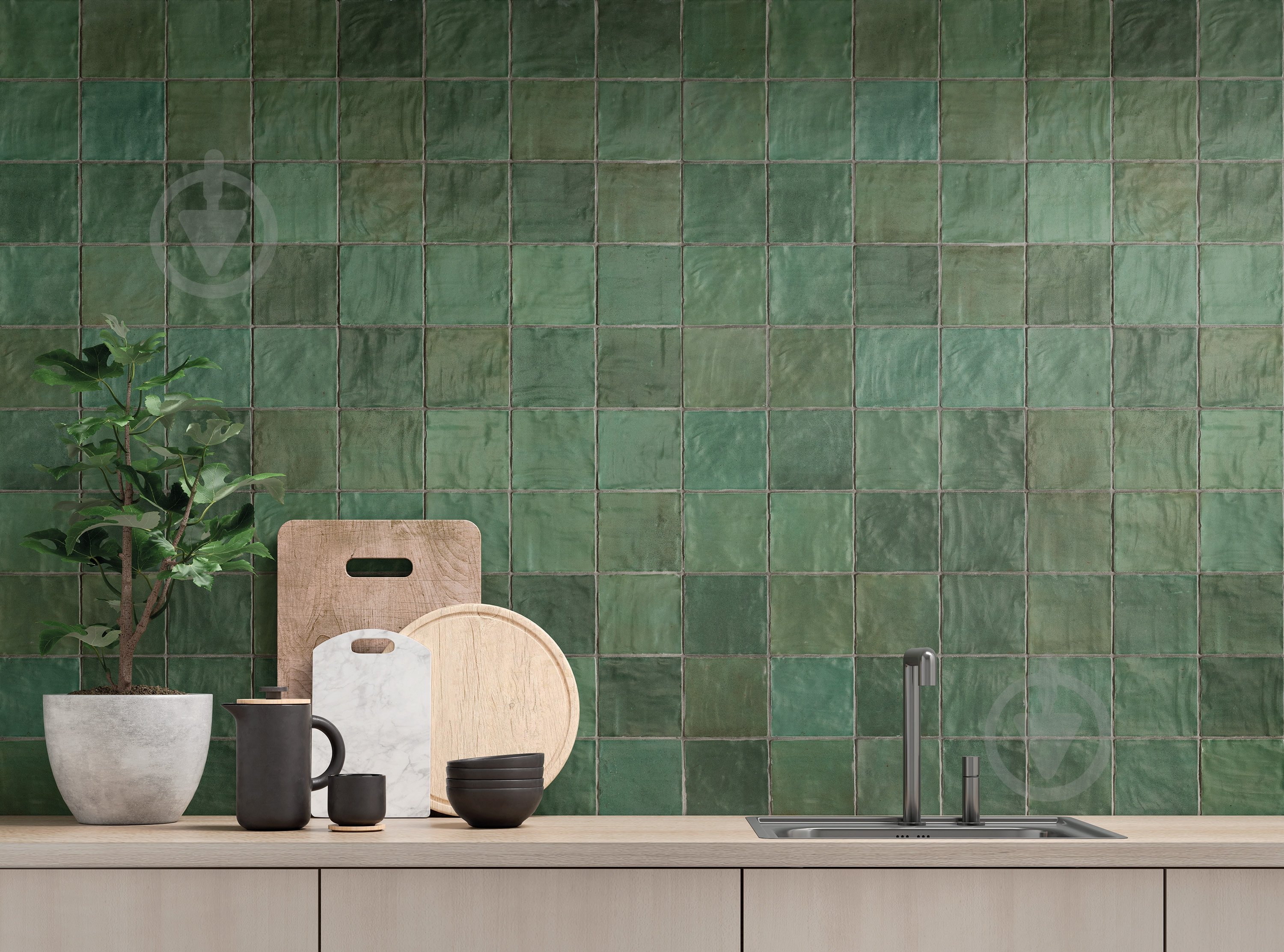 Плитка Harmony™ Sahn green 10х10 см - фото 2 Плитка Harmony™ Sahn green 10х10 см - фото 2