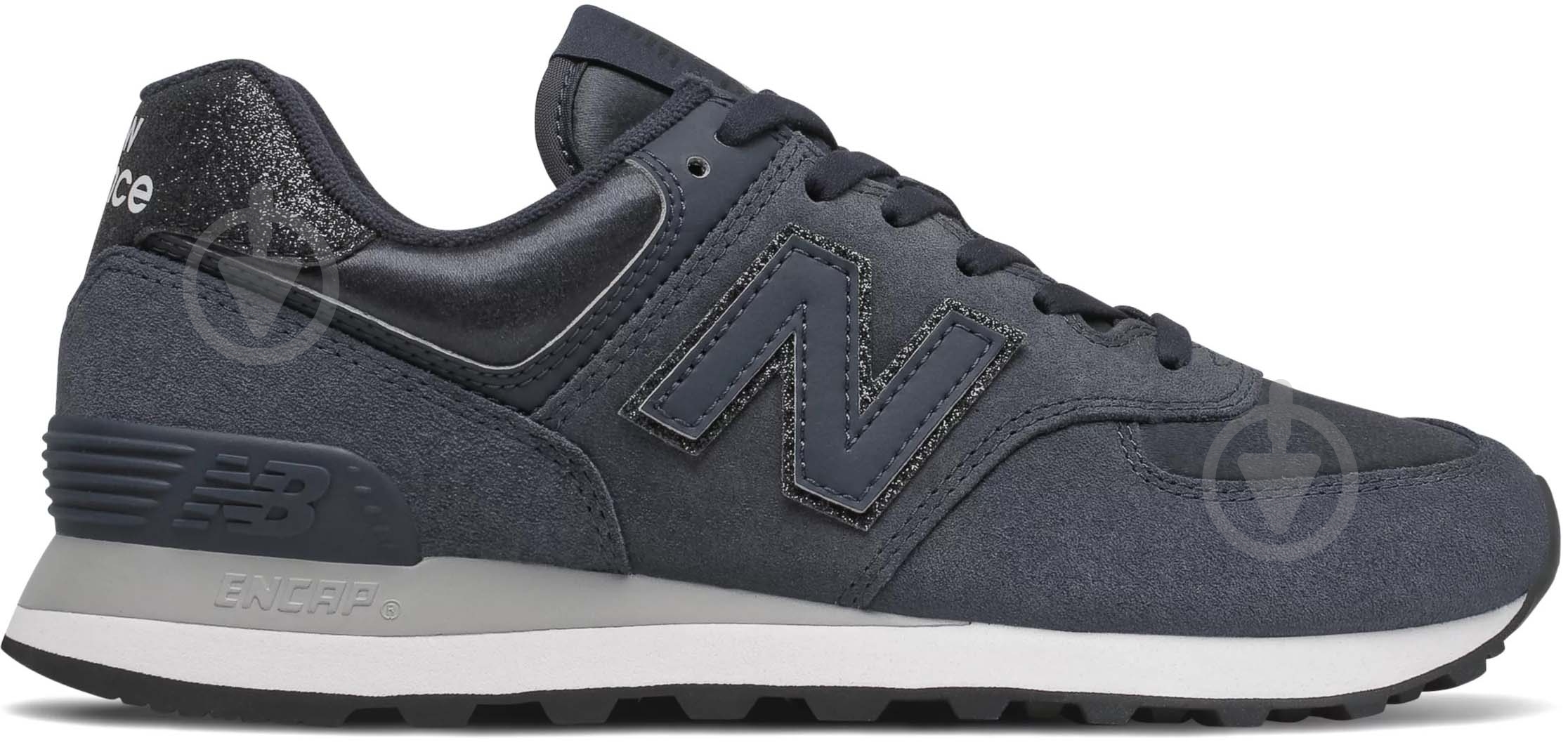 Кроссовки женские демисезонные New Balance WL574FA2 р.40,5 темно-синие - фото 1 Кроссовки женские демисезонные New Balance WL574FA2 р.40,5 темно-синие - фото 1