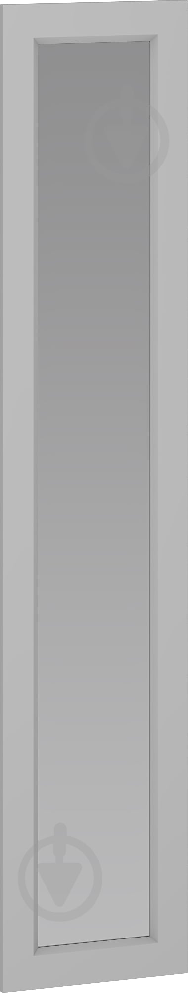 Дверь к шкафу Грейд ш-к ФЛЕКС МДФ#16 2368х496 мм с зеркалом пепельный - фото 1
