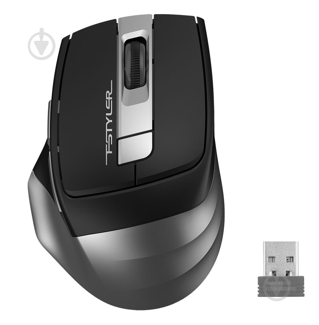 Мышка беспроводная A4Tech 2000 dpi (FG35S (Grey)) - фото 1