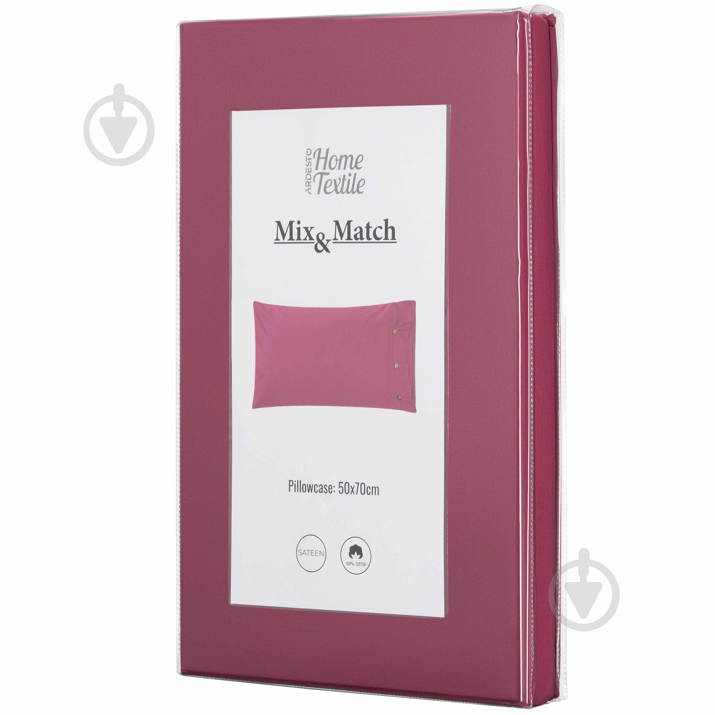 Наволочка Mix&Match Ardesto ART5070PCR 50x70 см бордовый Ardesto - фото 6 Наволочка Mix&Match Ardesto ART5070PCR 50x70 см бордовый Ardesto - фото 6