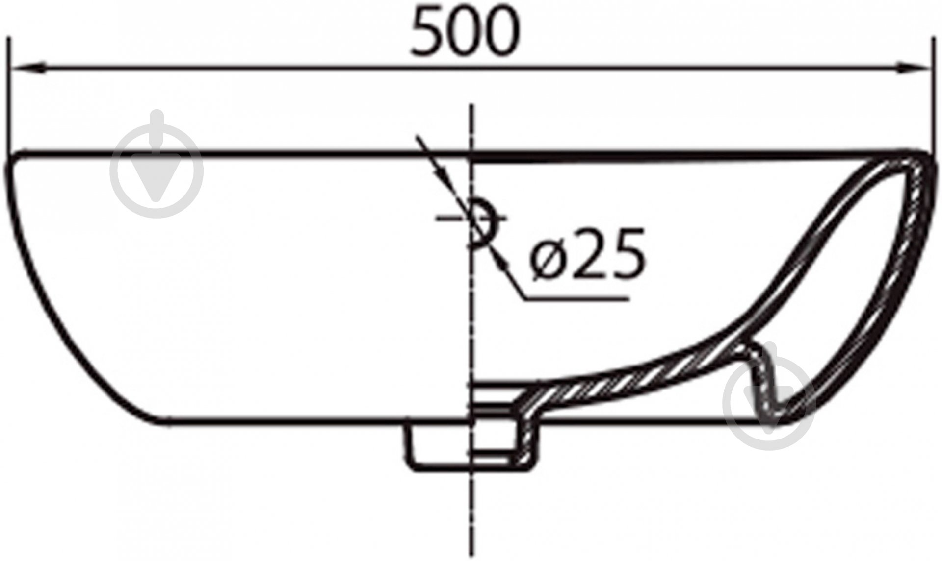 Умивальник Kolo Runa 50 L81150 - фото 2