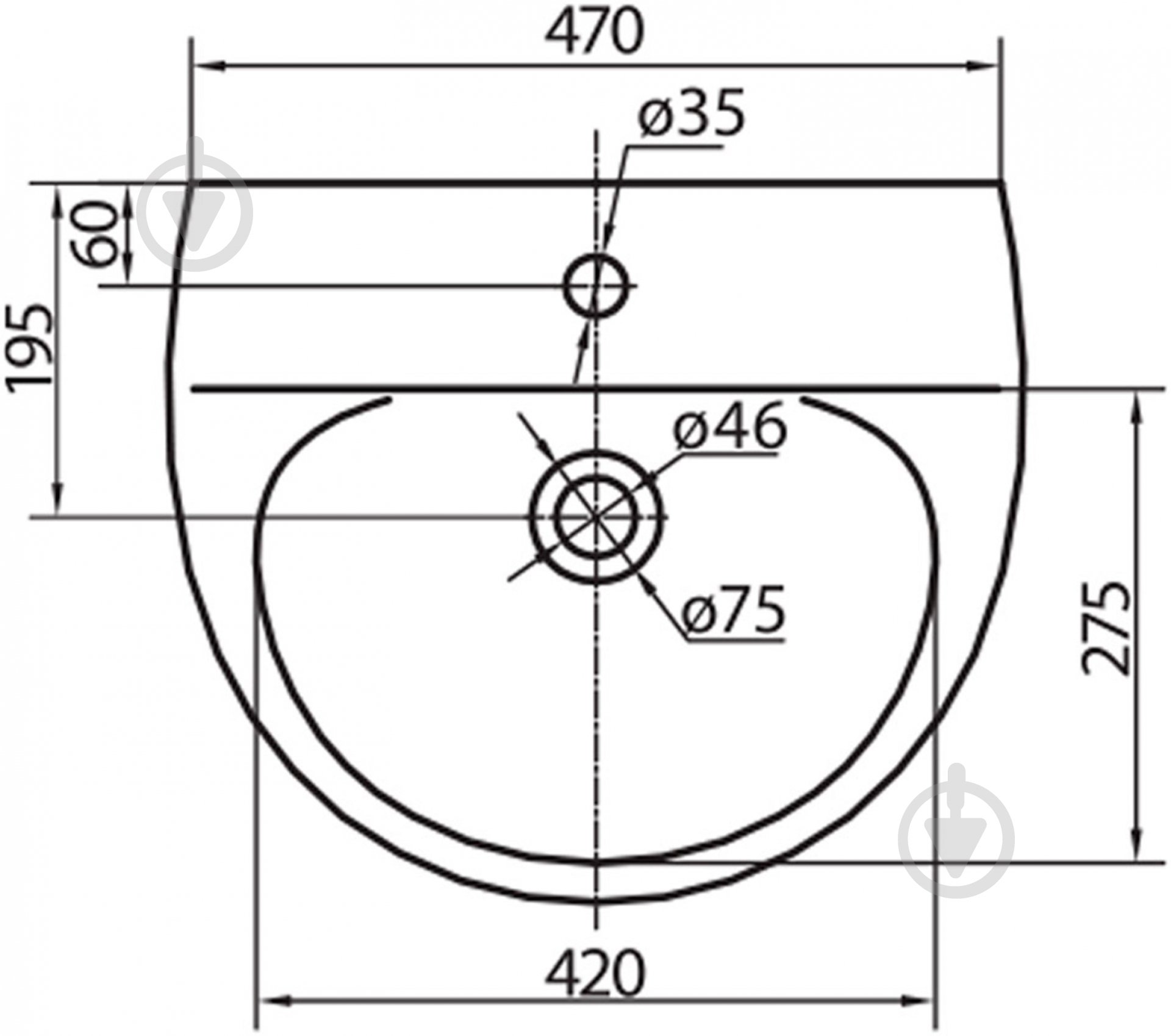 Умивальник Kolo Runa 50 L81150 - фото 4