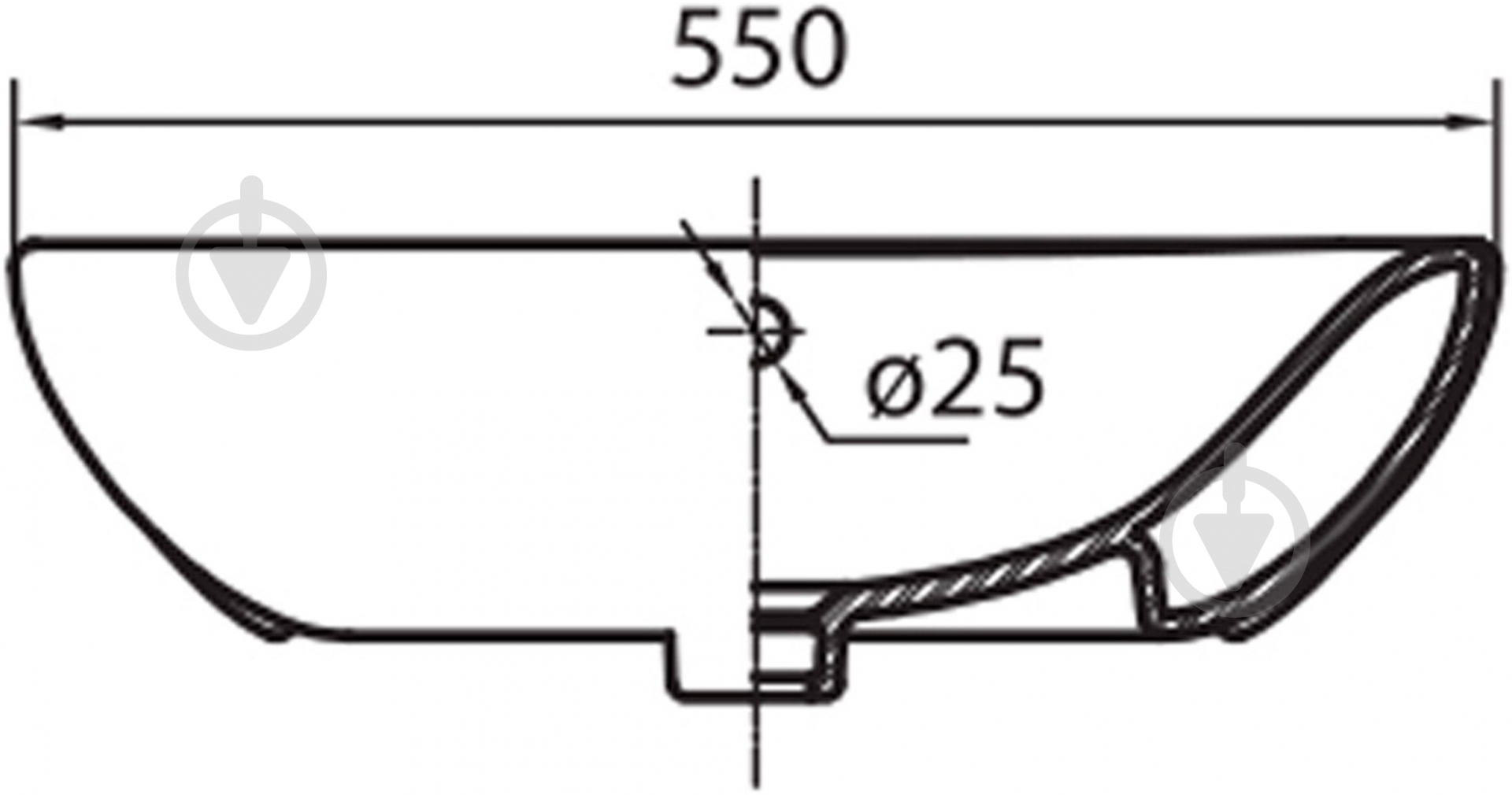 Умывальник Kolo Runa 55 L81155 - фото 2