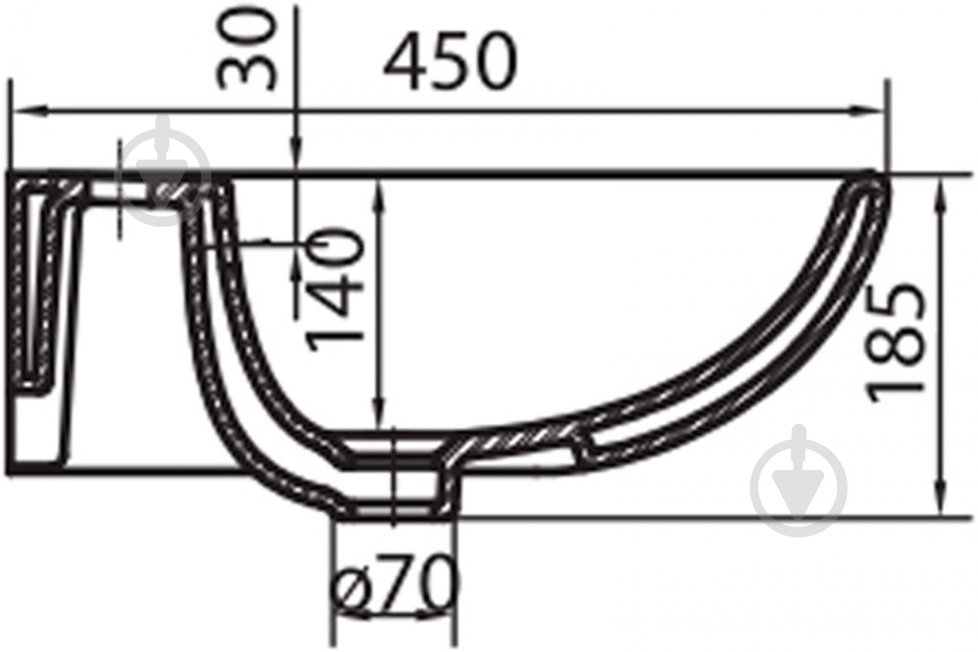 Умывальник Kolo Runa 55 L81155 - фото 3