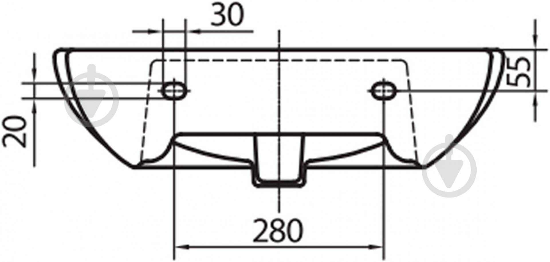 Умывальник Kolo Runa 55 L81155 - фото 5