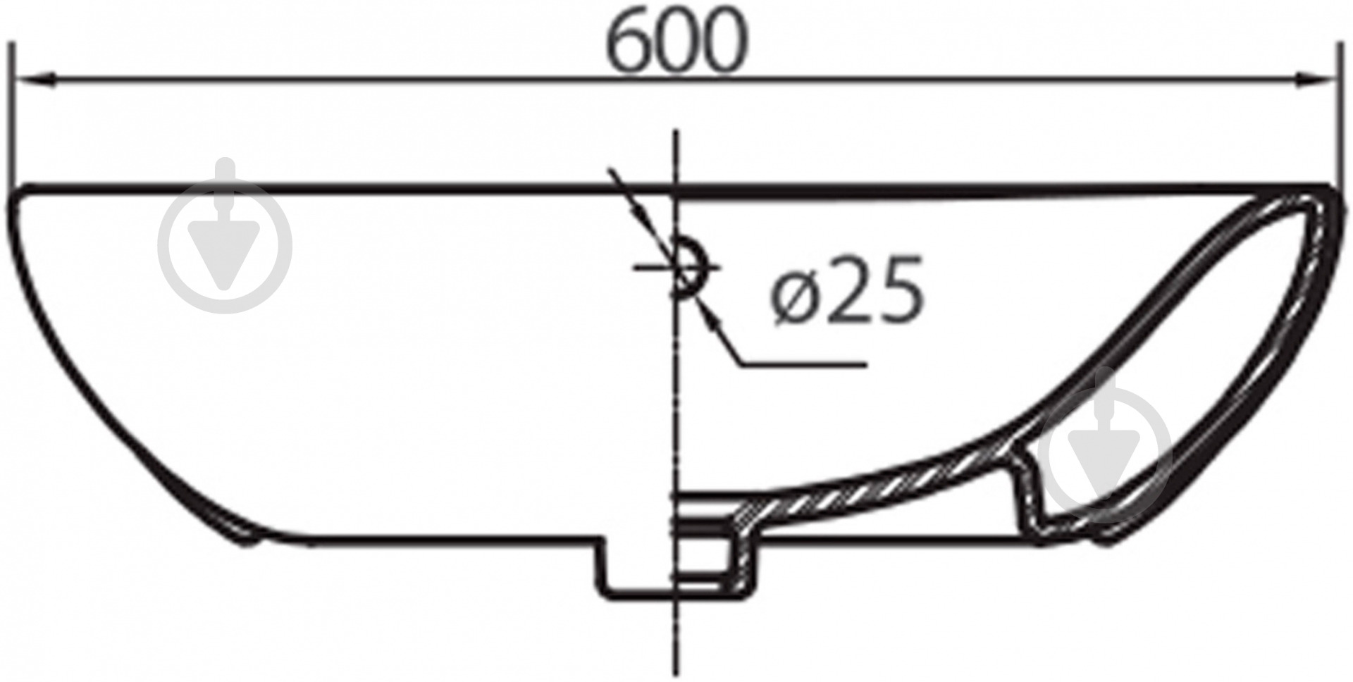 Умывальник Kolo Runa 60 - фото 2