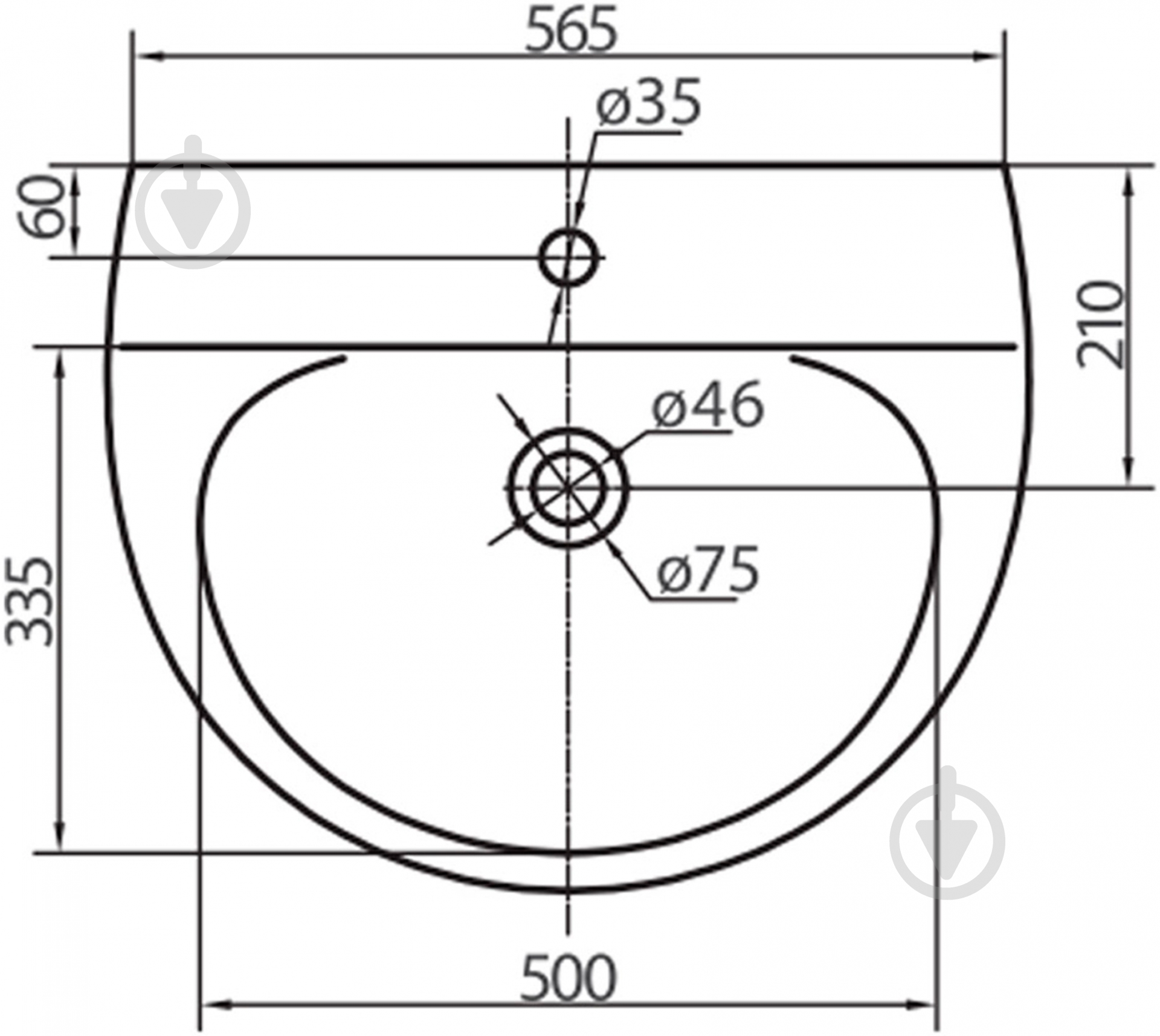 Умывальник Kolo Runa 60 - фото 4