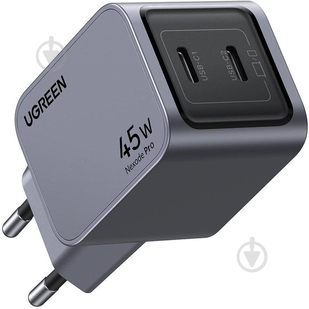 Зарядное устройство UGREEN 2xUSB 45W (2хUSB-C) Gan Nexode Pro X707 - фото 2
