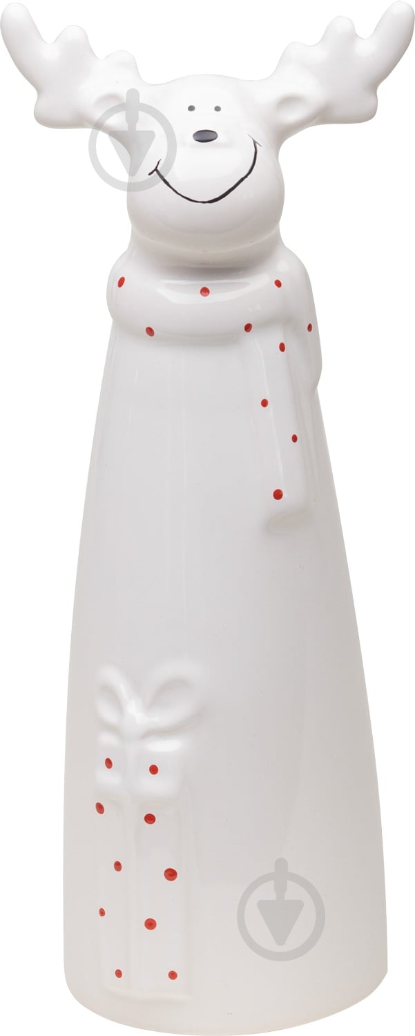 Статуетка Eterna олень 1409 24,5х8,5х11 см білий - фото 1