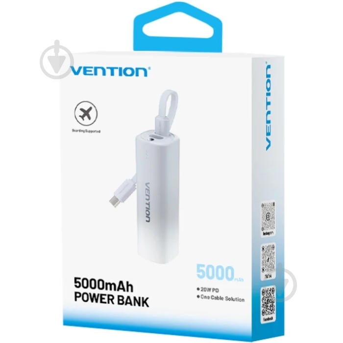 Повербанк Vention 5000 mAh grey (FHWM0) - фото 2