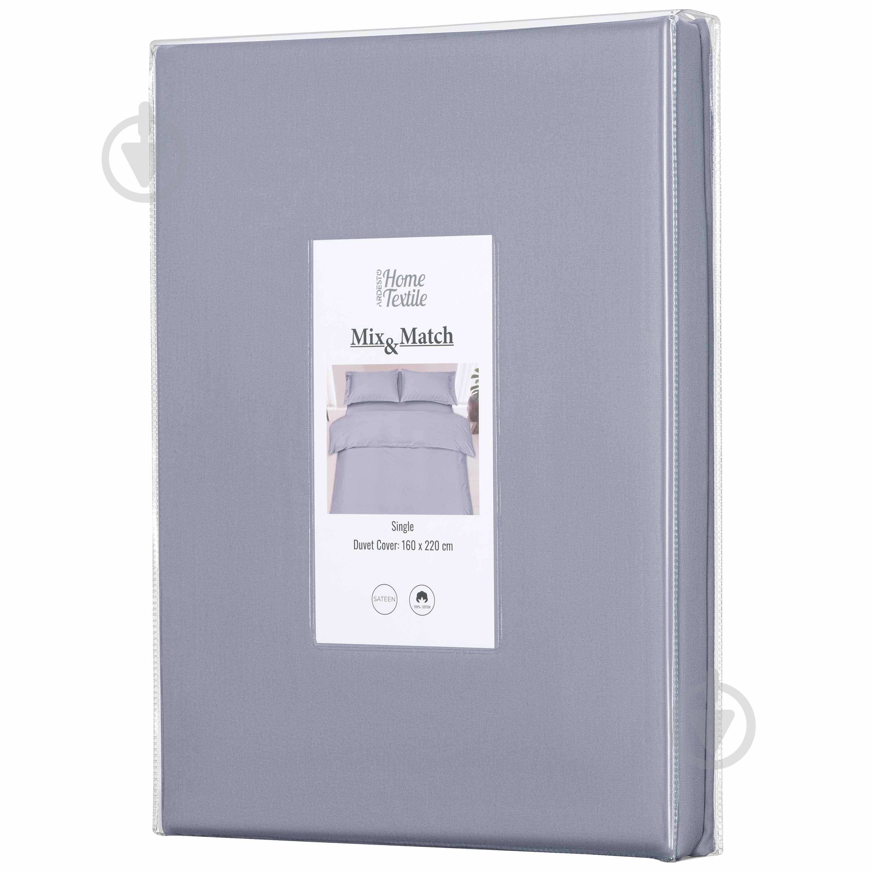 Підковдра Mix&Match ART1622DVF 160x220 см сірий Ardesto - фото 5