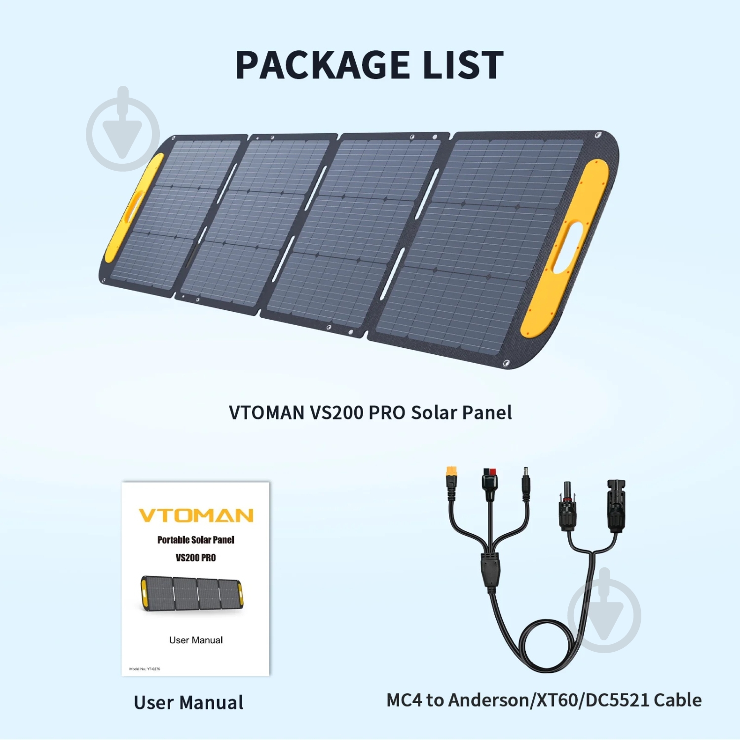 Солнечная панель VTOMAN 200W Pro 48V IP67 MC-4/Anderson/XT60/DC5521 - фото 9 Солнечная панель VTOMAN 200W Pro 48V IP67 MC-4/Anderson/XT60/DC5521 - фото 9
