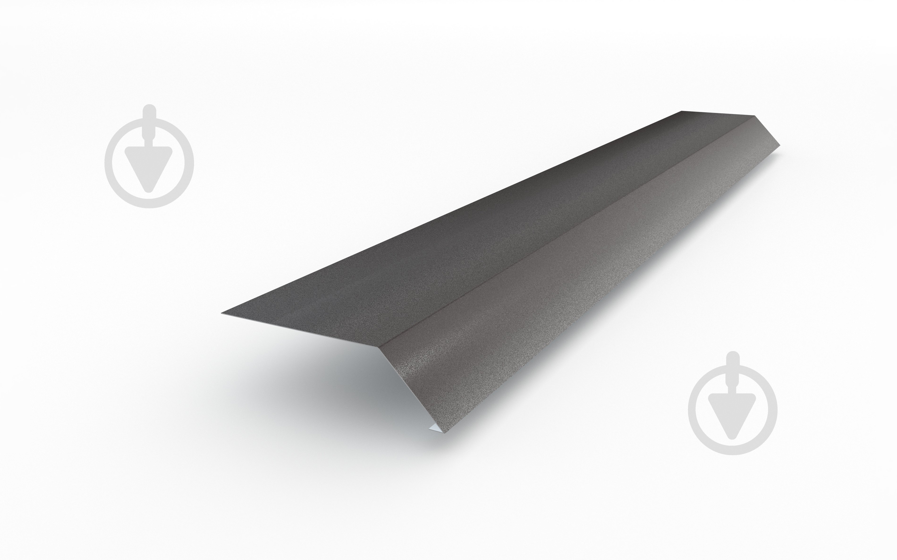 Капельник матовый PSM PROFILE для битумной черепицы 0,5 мм RAL 8019 коричневый - фото 1