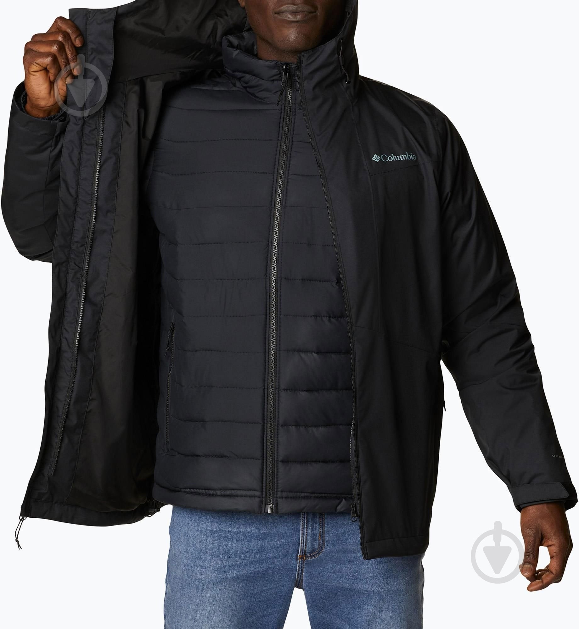 Куртка Columbia Wallowa Park 3-in-1 Interchange 1957031-010 р.S чорна - фото 3