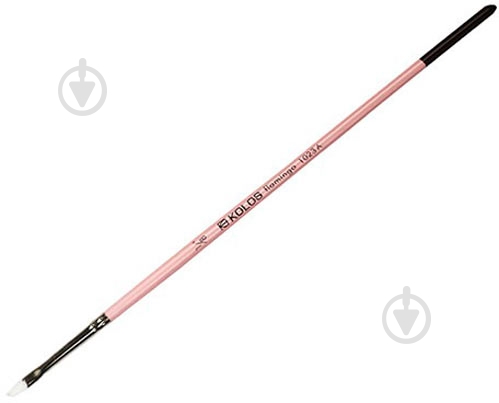 Кисть угловая синтетика Flamingo 1023A № 1/8 Kolos - фото 1