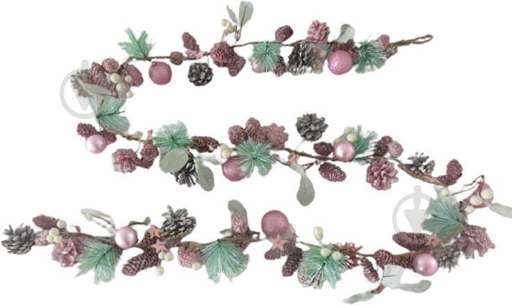 Гірлянда хвойна з кульок, шишок та хвойних пучків F20520-2WM 1,8 м - фото 1 Гірлянда хвойна з кульок, шишок та хвойних пучків F20520-2WM 1,8 м - фото 1
