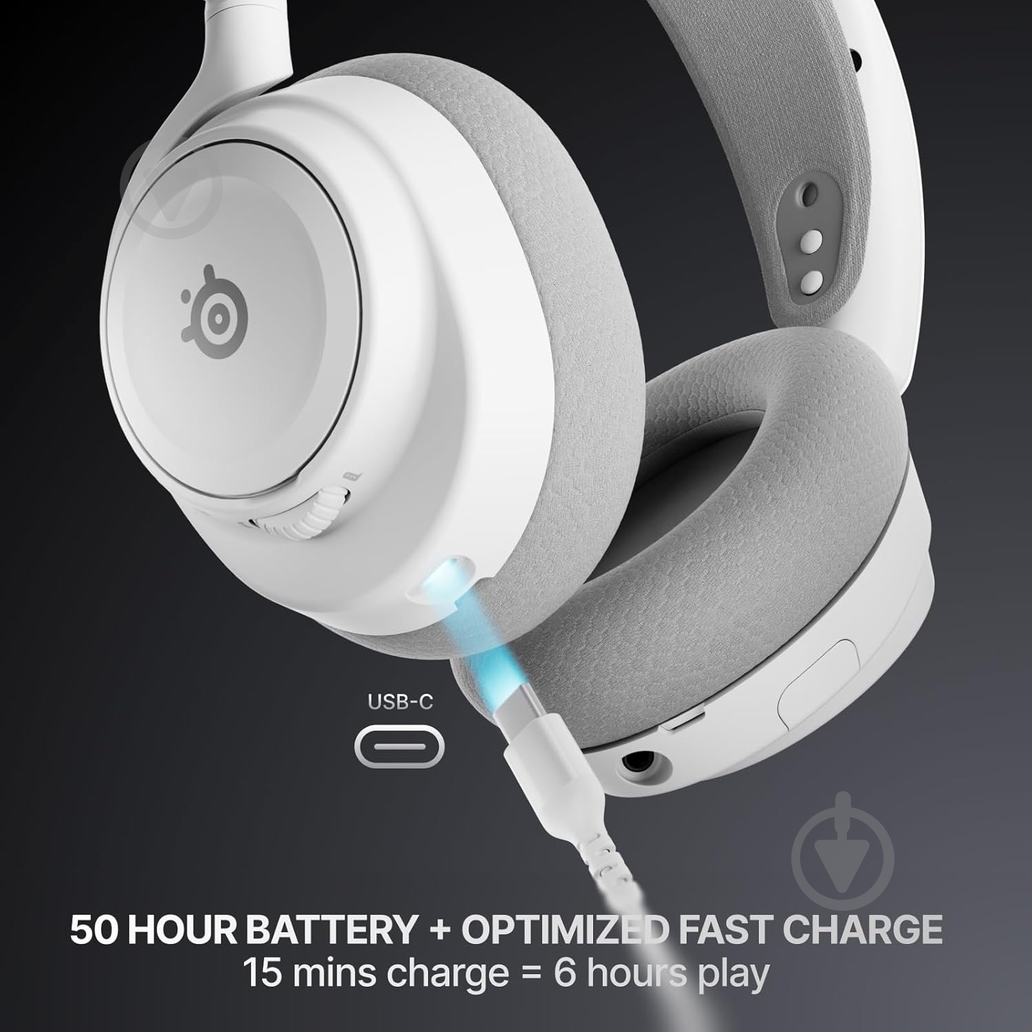Гарнитура игровая SteelSeries Arctis Nova 7 Gen 2 Wireless white (61731) - фото 8 Гарнитура игровая SteelSeries Arctis Nova 7 Gen 2 Wireless white (61731) - фото 8