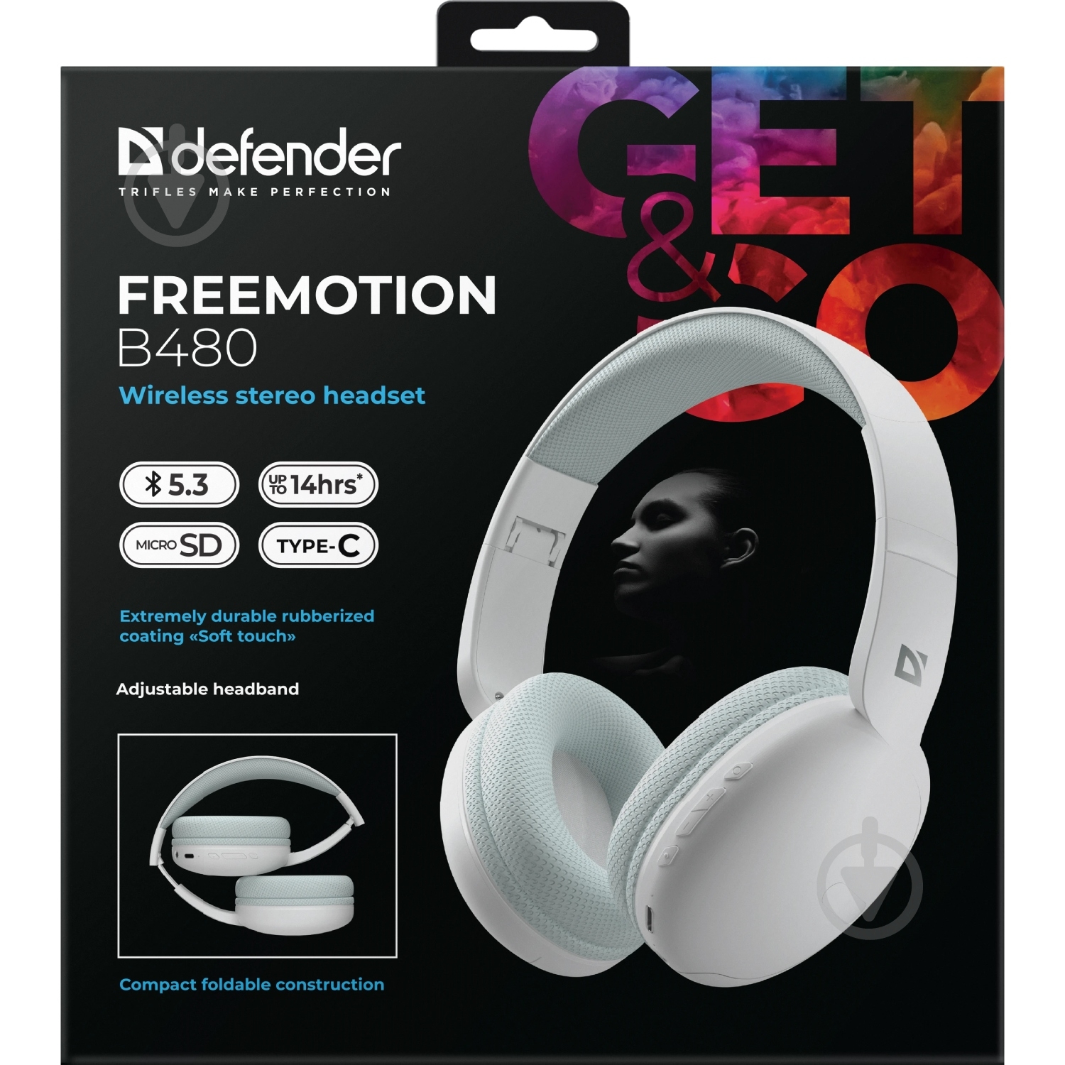 Гарнитура Defender FreeMotion B480 white (63481) - фото 7