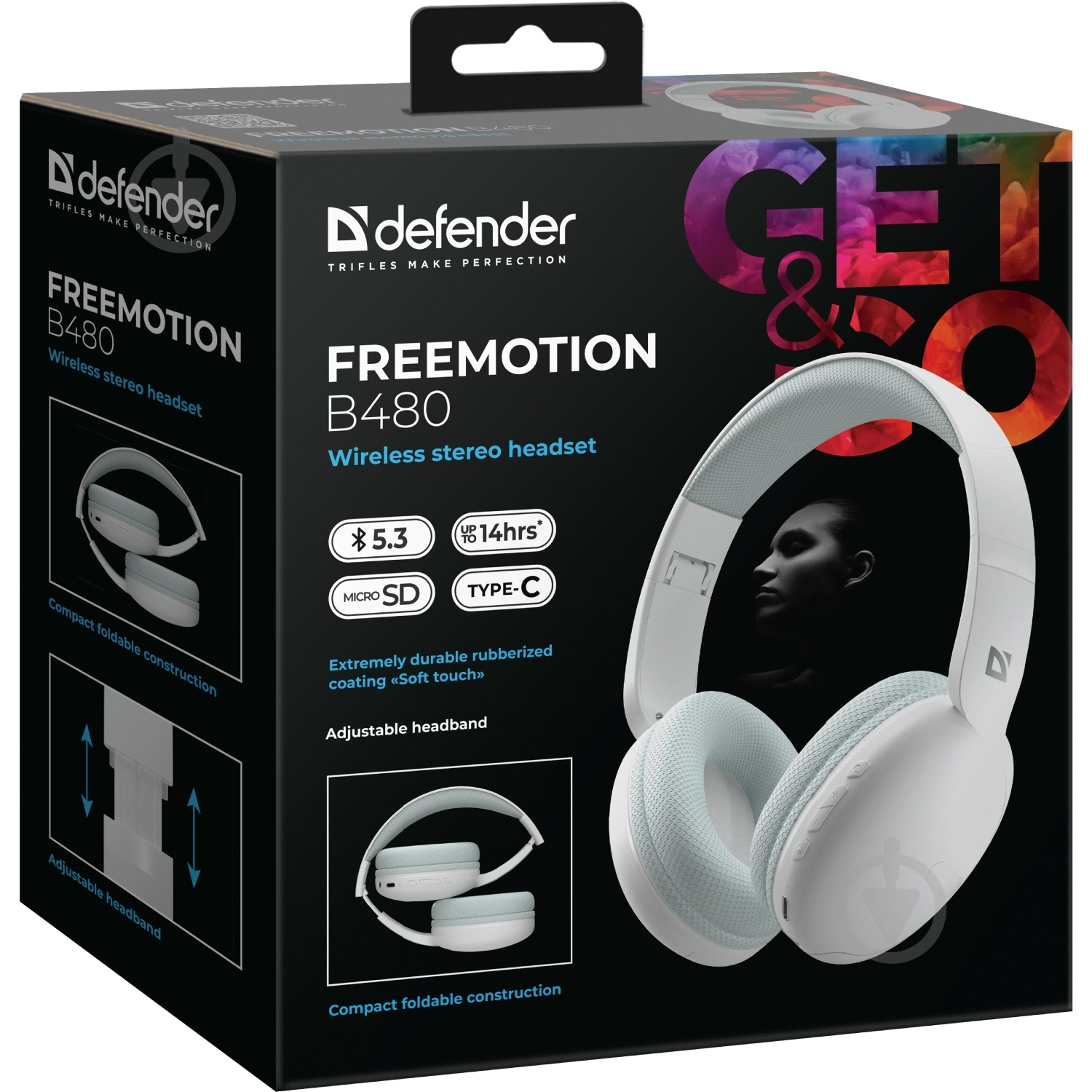 Гарнитура Defender FreeMotion B480 white (63481) - фото 8
