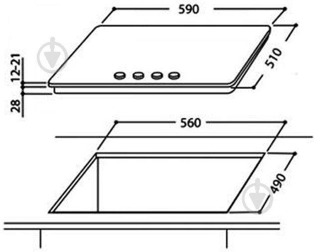 Варочная поверхность газовая Whirlpool GMA 6411 NB - фото 3 Варочная поверхность газовая Whirlpool GMA 6411 NB - фото 3