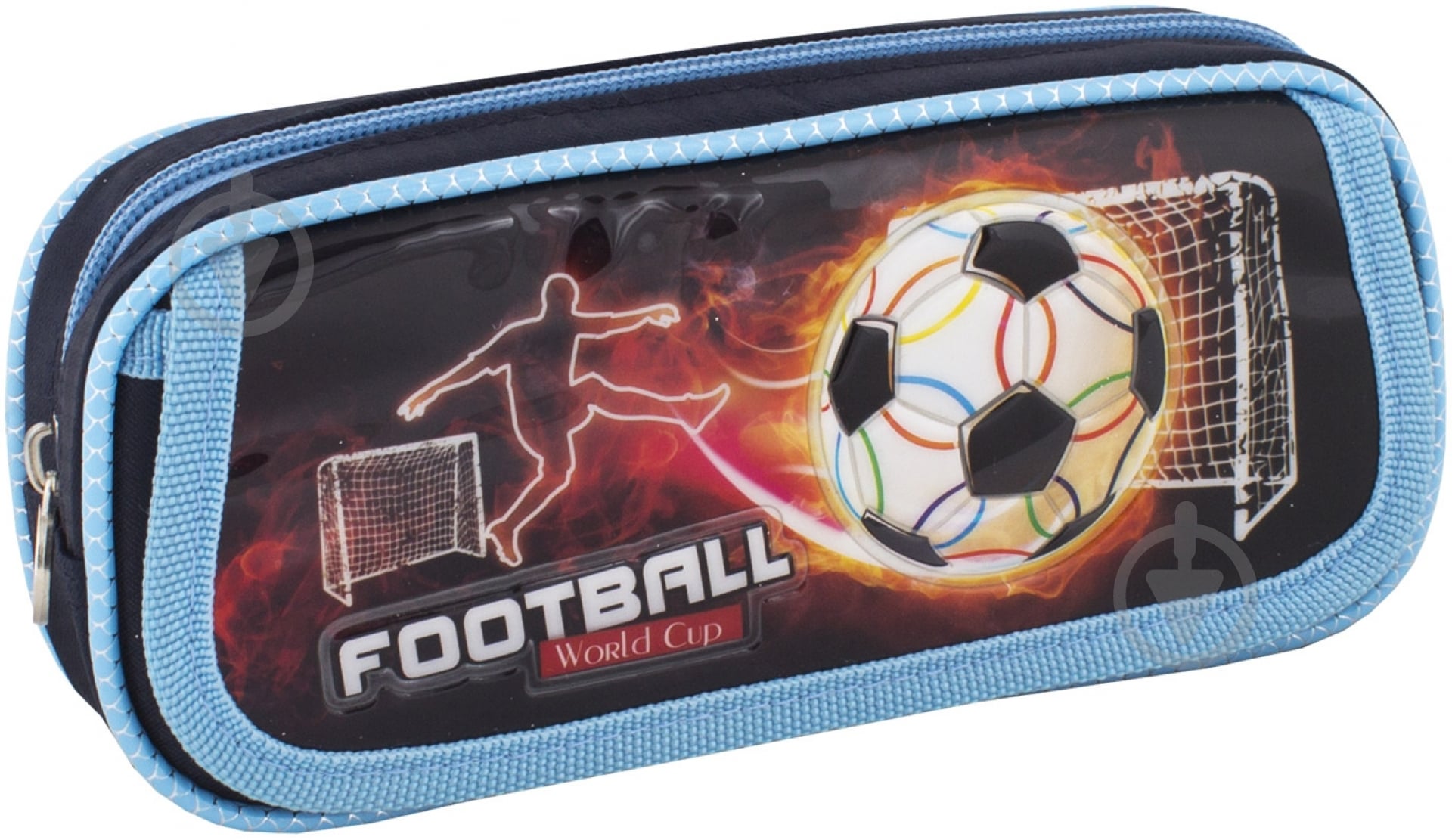 Пенал Football CF85361 Cool For School синий - фото 1 Пенал Football CF85361 Cool For School синий - фото 1