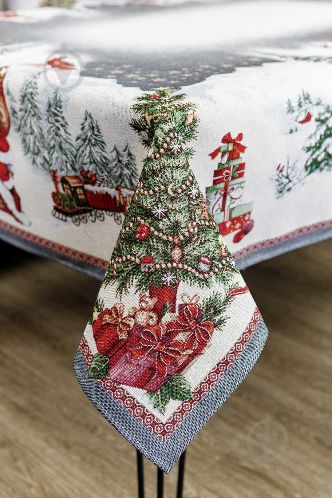 Скатерть Лапландия 90x100 см серый La Nuit - фото 3