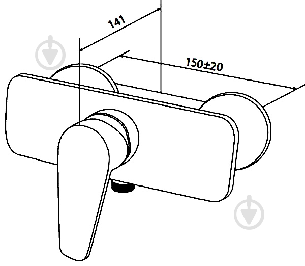Змішувач для душу AM.PM Inspire F5020000 - фото 2 Змішувач для душу AM.PM Inspire F5020000 - фото 2