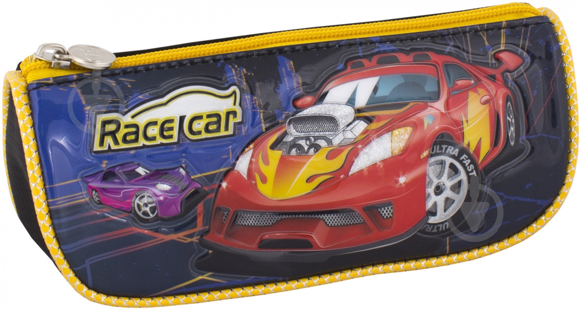 Пенал Race Car CF85370 Cool For School черный с рисунком - фото 1