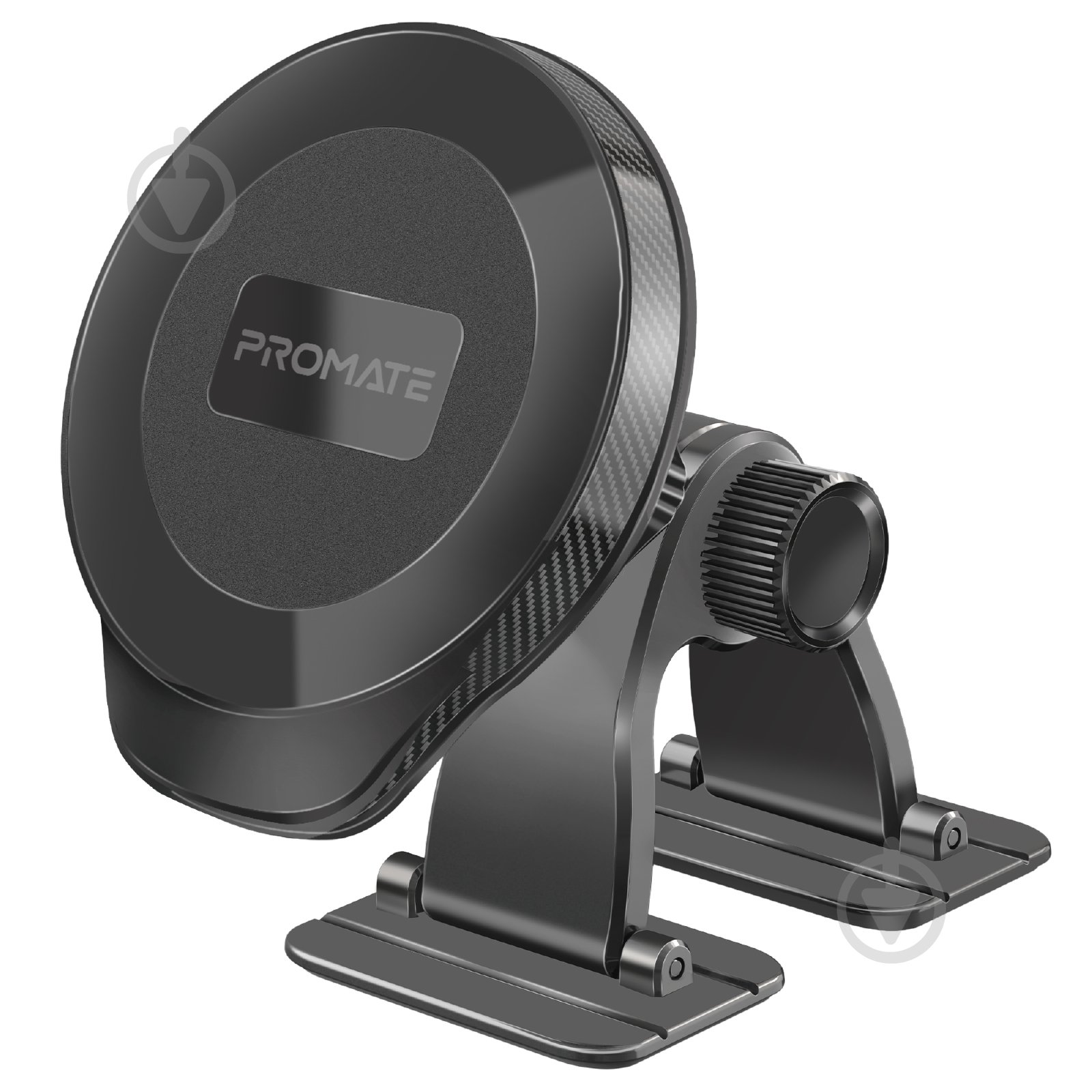 Автодержатель для телефона магнитный Promate ArcMount black - фото 1