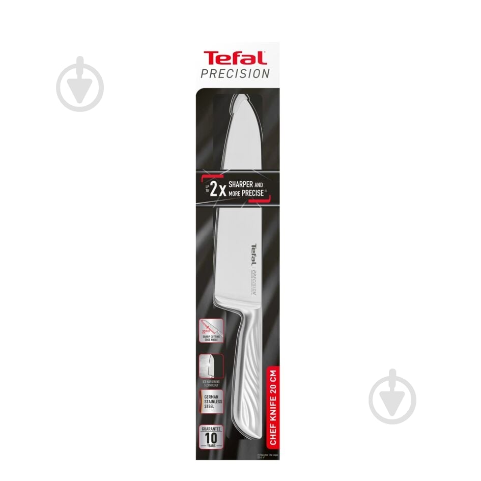 Нож шеф-повара Tefal Precision 20 см K2890224 - фото 10