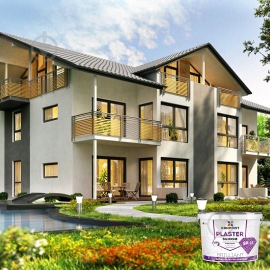 Декоративная штукатурка барашек Kompozit SP-15 барашек ST-001 25 кг - фото 4