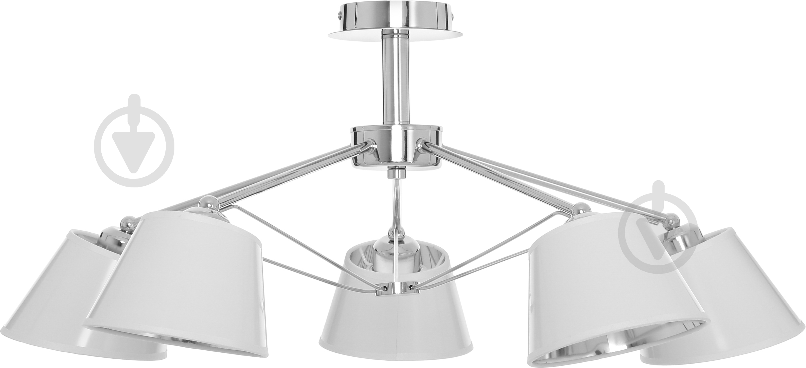 Люстра потолочная Accento lighting Clio 5xE27 хром ALSQ-MD37550/5 - фото 2 Люстра потолочная Accento lighting Clio 5xE27 хром ALSQ-MD37550/5 - фото 2