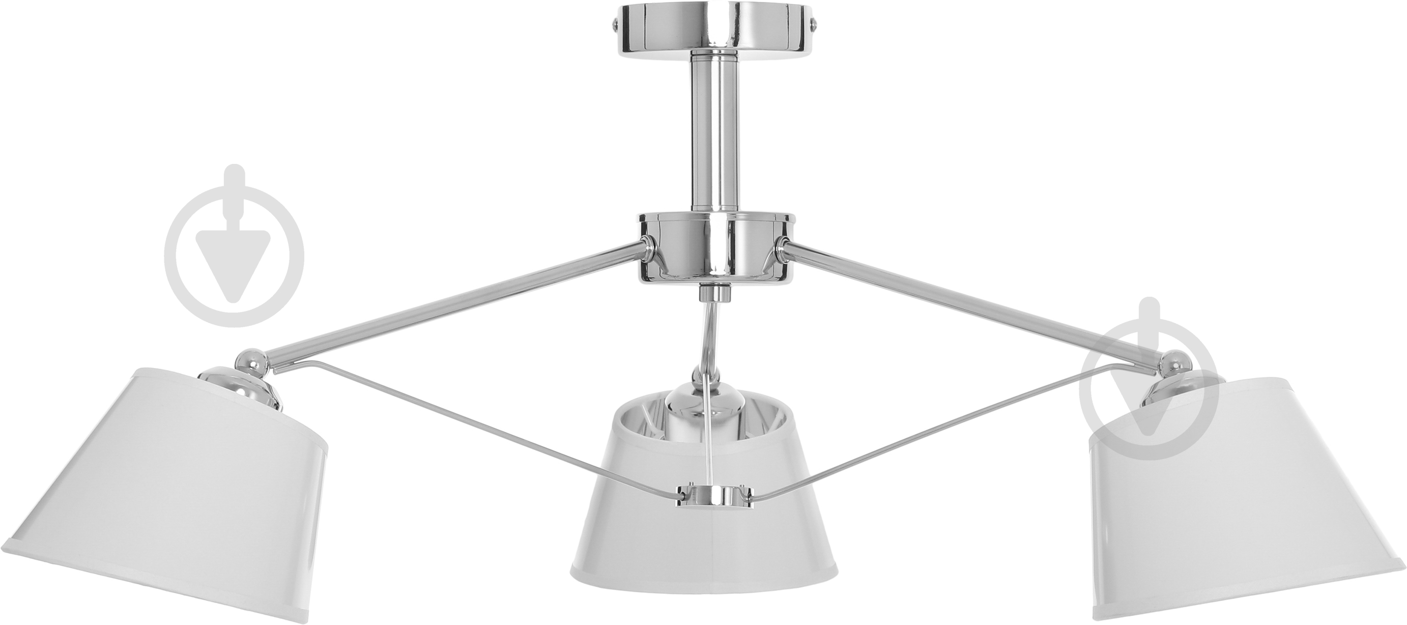 Люстра стельова Accento lighting Clio 3xE27 хром ALSQ-MD37550/3 - фото 2