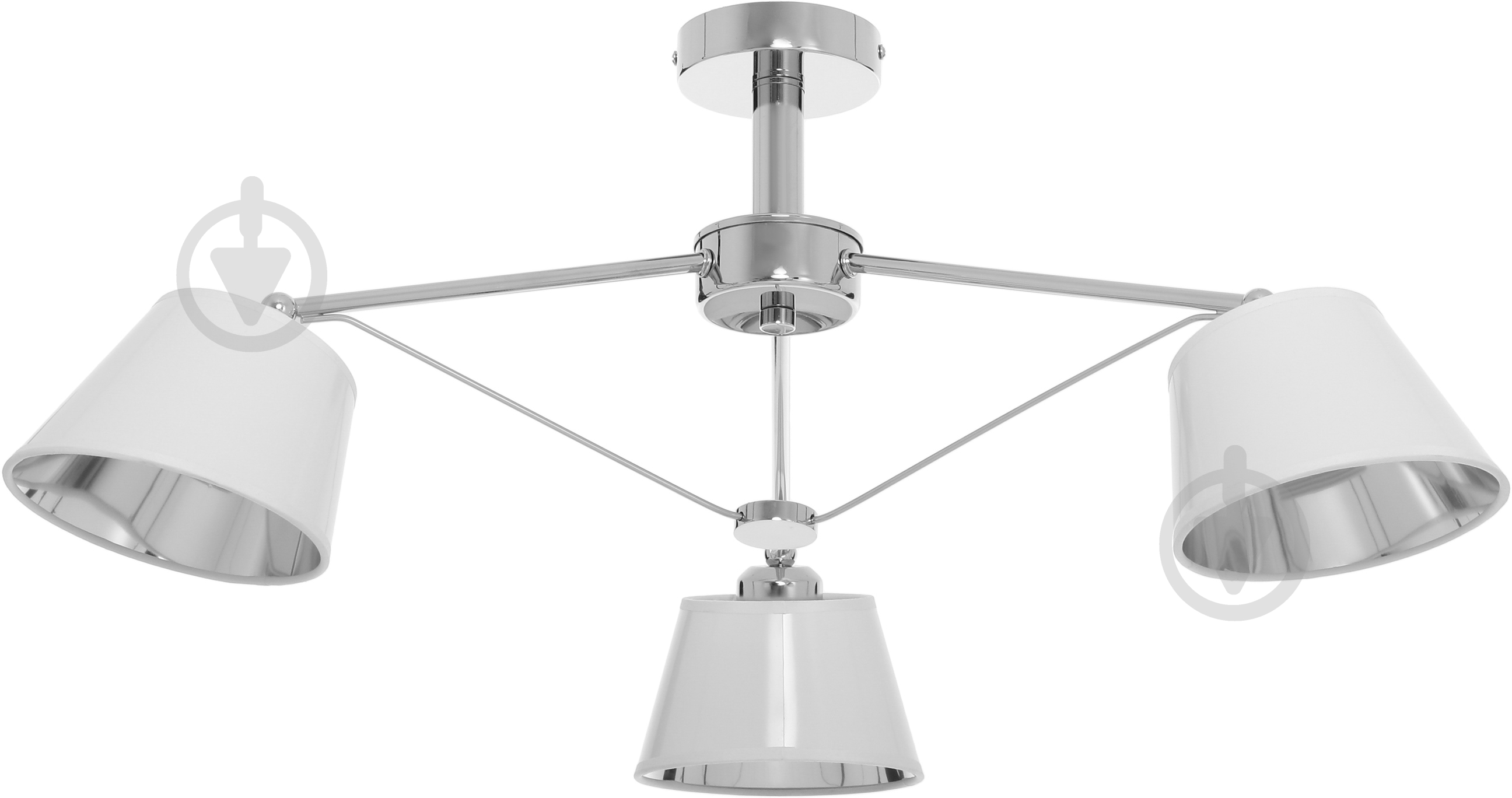 Люстра стельова Accento lighting Clio 3xE27 хром ALSQ-MD37550/3 - фото 1