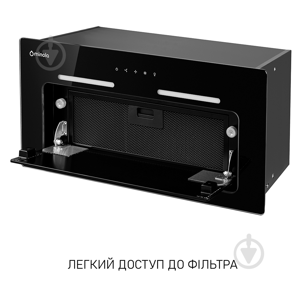 Витяжка Minola HBI 6873 BL GLASS 1200 LED Line повновбудовувана — фото 11